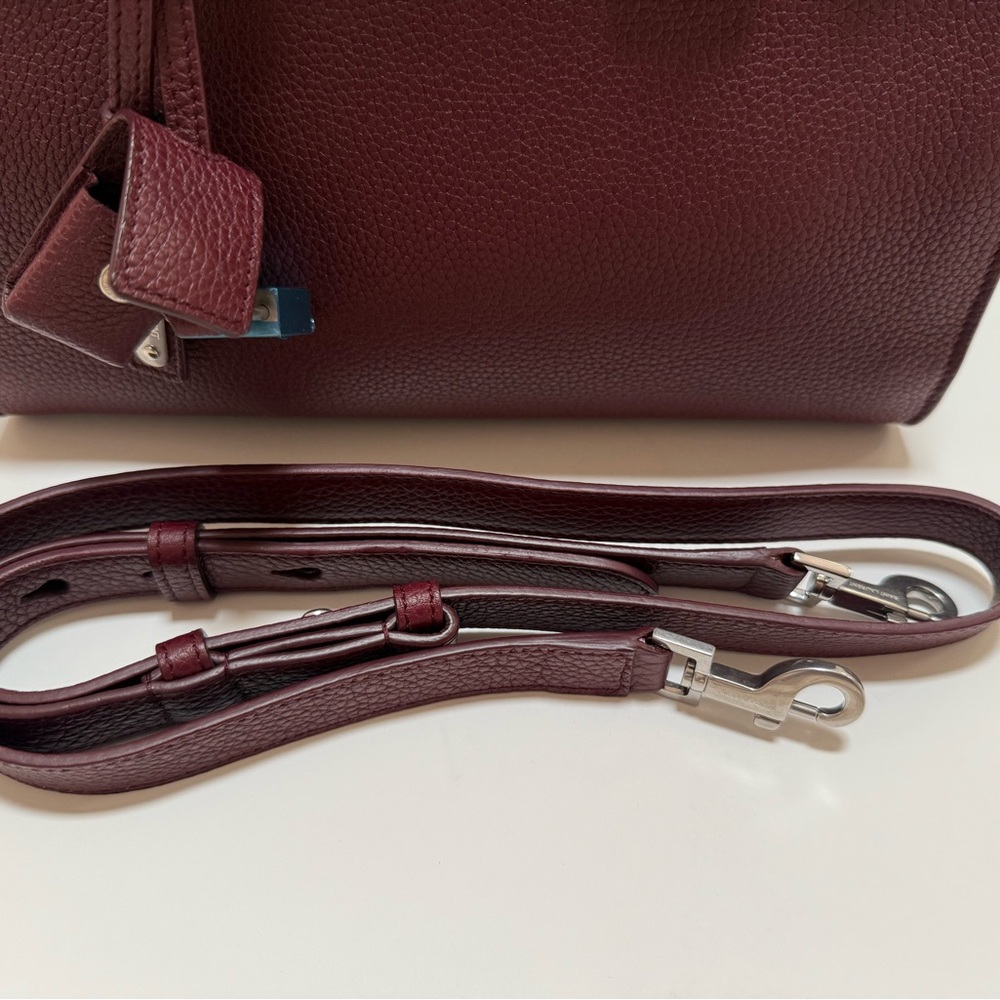 SAINT LAURENT
Baby Sac De Jour Tote/Shoulder Bag Burgundy with Silver Hardware - Picture 10 of 12